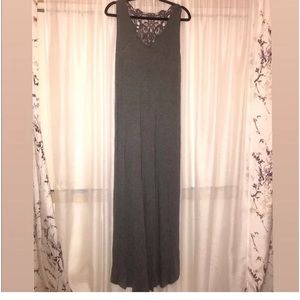 Suzanne Betro NWT Sleeveless Maxi Gray Dress Size 1X